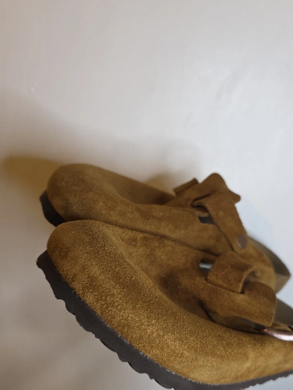 Birkenstock Men Closed Toes Suede Sandals